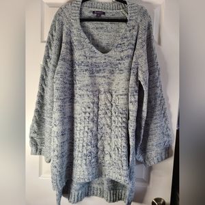 Roamans oversized sweater multi colored  22/24 NWOT